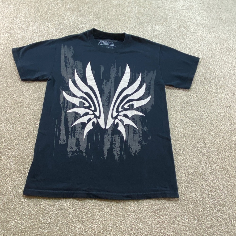 Tsubasa Anime Graphic‎ Shirt Mens Small Black Wing Design 2009 Funimation